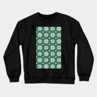 snowflakes pattern Crewneck Sweatshirt